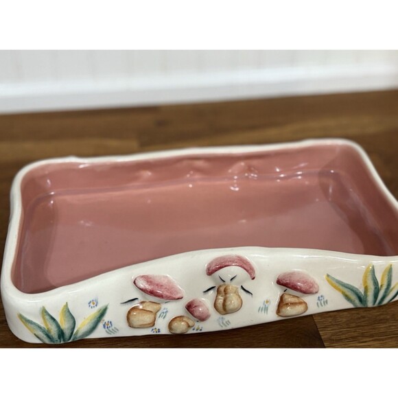Vintage Antique Vernon Fantasia Walt Disney Mushroom Bowl 1940 Dish Planter Tray - Picture 4 of 14